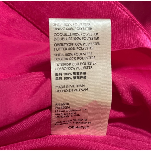 Anthropologie Bow-Tie Satin Mini Dress NWT SZ 14 - Picture 9 of 13